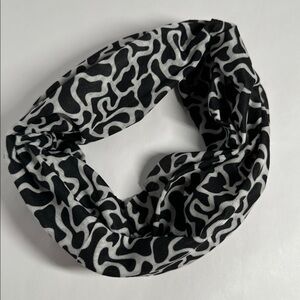 Wide Black and White Pattern Headband - #2073